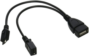 Unity Electronic Micro USB Host OTG Cable with Micro USB Power