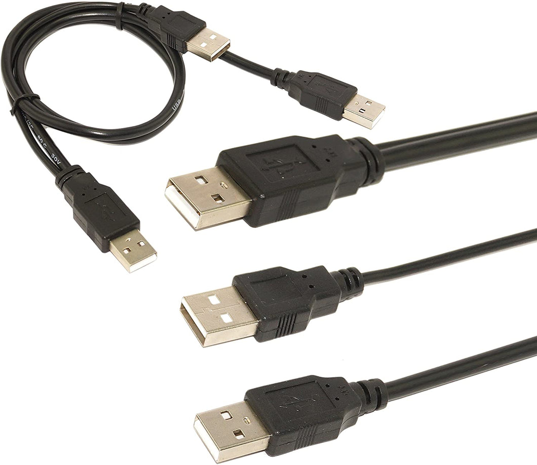 Unity Electronic USB 2.0 Type A Male to Dual USB A Male