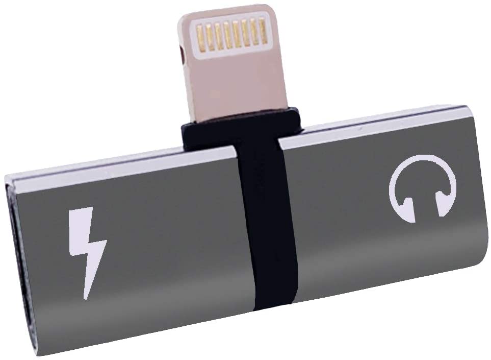 Unity Electronic Dual Ports Adapter Splitter,T-Shaped 2 in 1 Headphone Aux Audio and Charger Mini Adapter Cable Connector