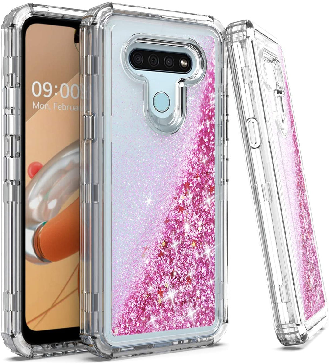 Unity Electronic Glitter Liquid Full Body Cell Phone Case for phone K51