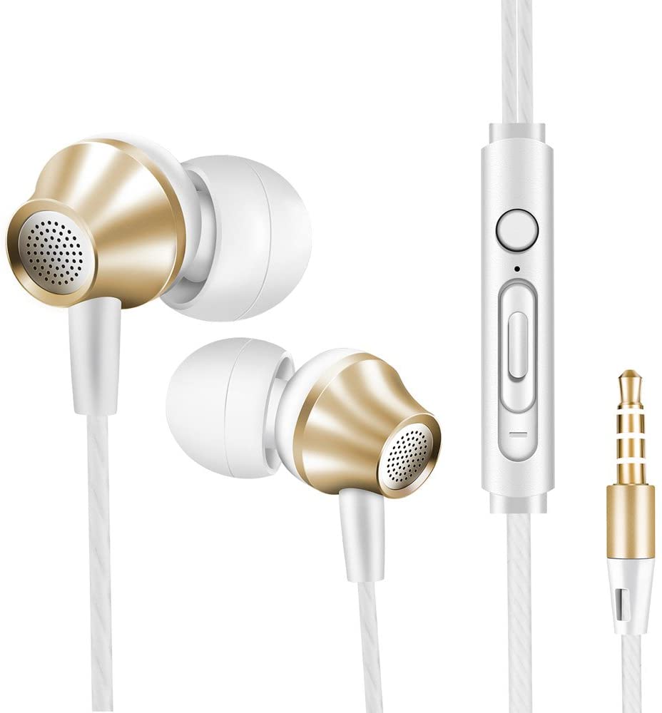 Unity Electronic Headphones with Microphone, Wired Earbuds with Mic