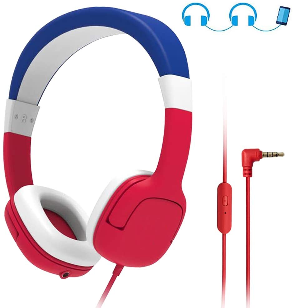 Unity Electronic Kids Headphones Wired On-Ear Headsets for Kids with Mic